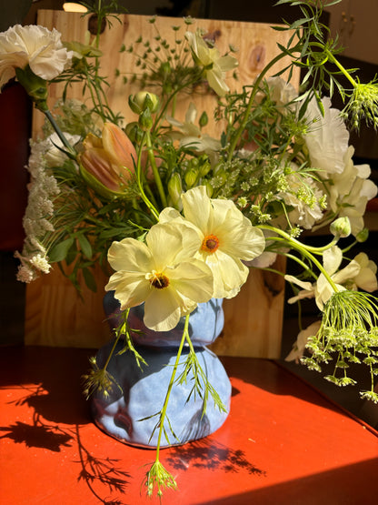 Tiered Vase in Nassau Blue