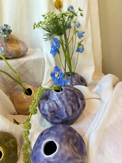 Bud Vase in Lilac Ocean