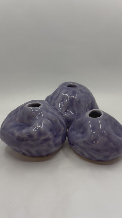 Bud Vase in Lilac Ocean