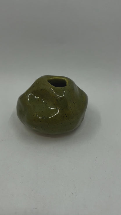 Bud Vase in Speckled Moss